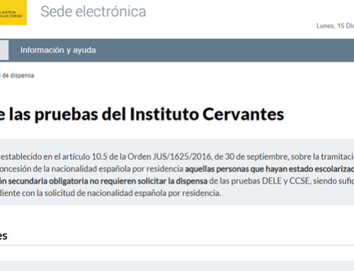 La dispensa de las pruebas CCSE y DELE en las solicitudes de nacionalidad española y su tramitación telemática